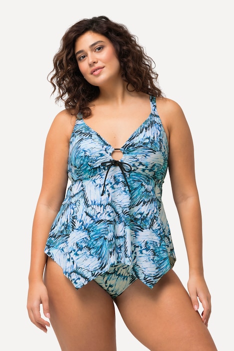 Tankini, Flügel, Cut-Out, Softcups, Zipfelsaum