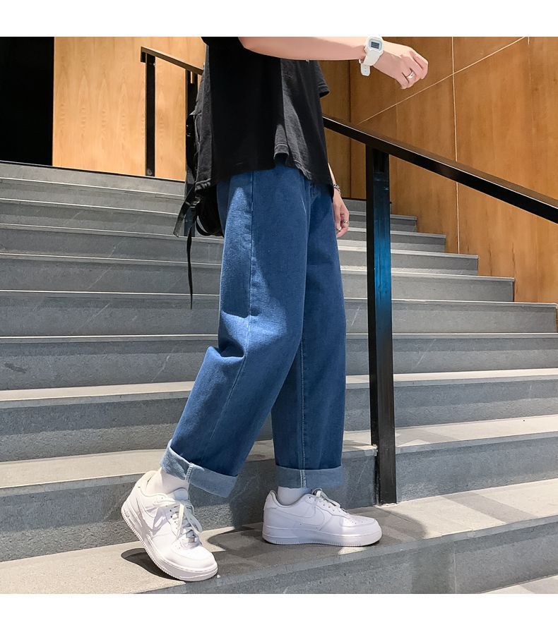 Filmas - High-Waist Washed Straight-Cut Jeans