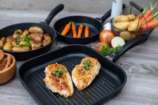 ELO Grillpfanne ALUCAST 28 cm schwarz Aluminiumguss