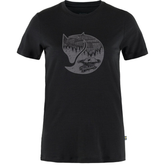Fjällräven Abisko Wool Fox T-Shirt Black-iron Grey Damen