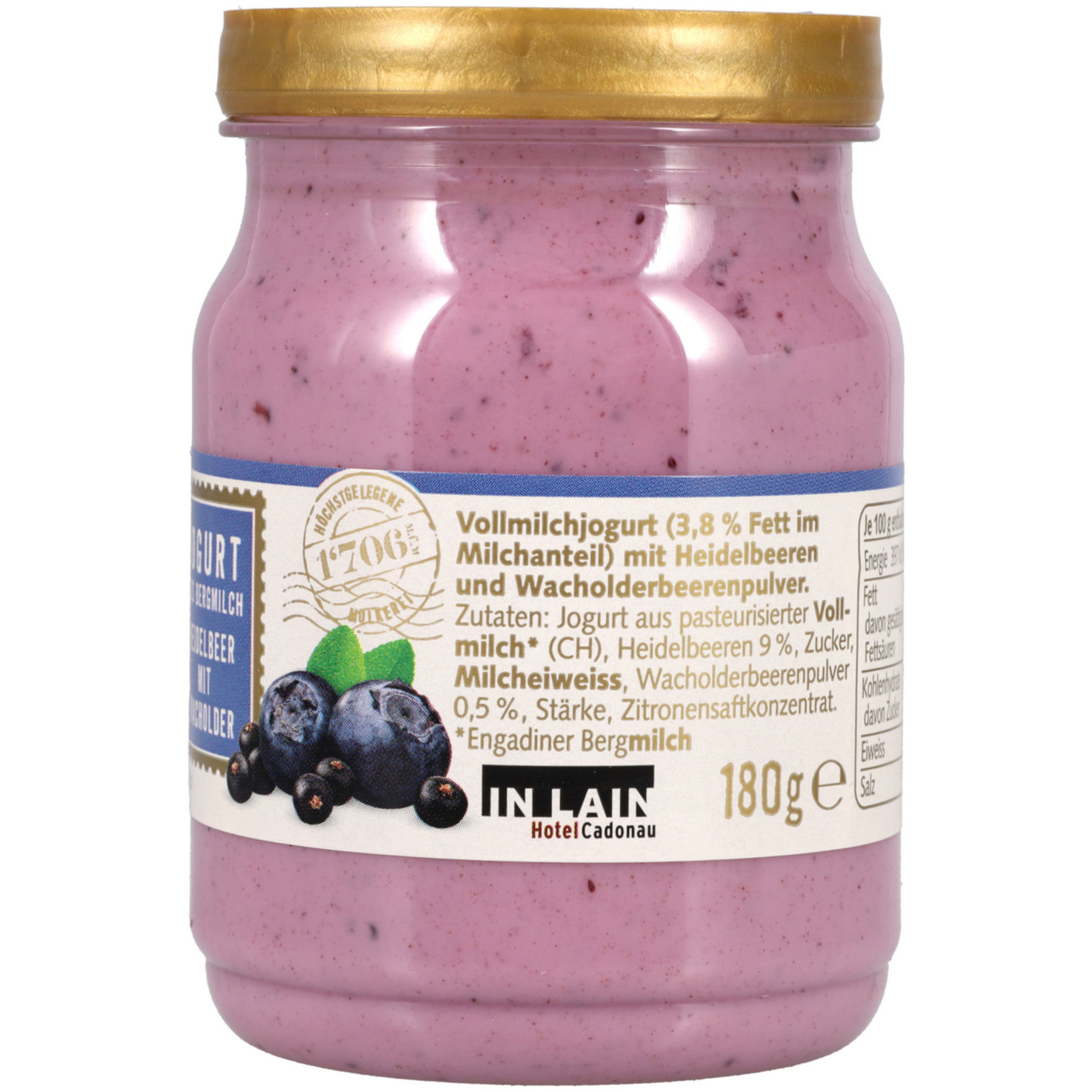 Engiadina Pura Joghurt Heidelbeeren Wacholder