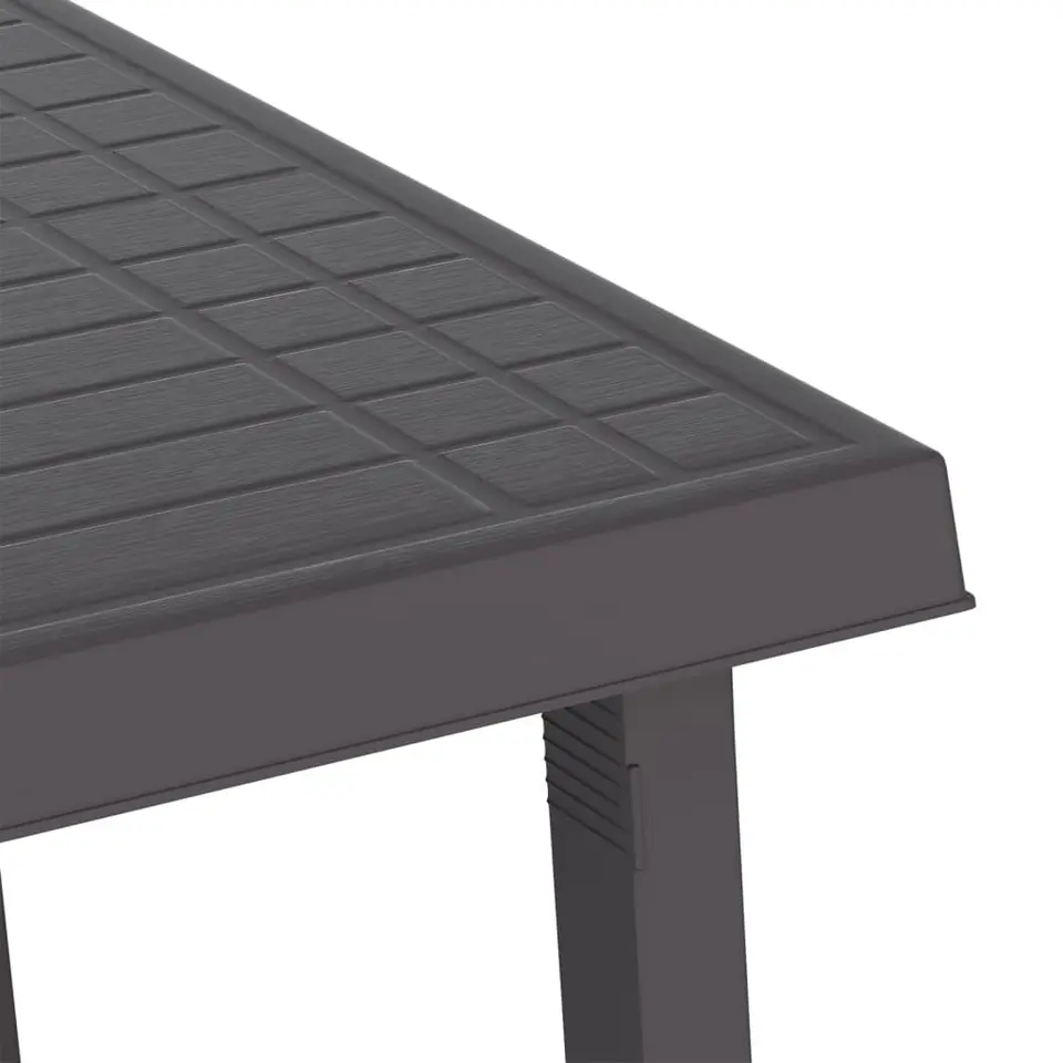 vidaXL - Campingtafel - Antracietkleurig - Polypropyleen - 79x56x64 cm