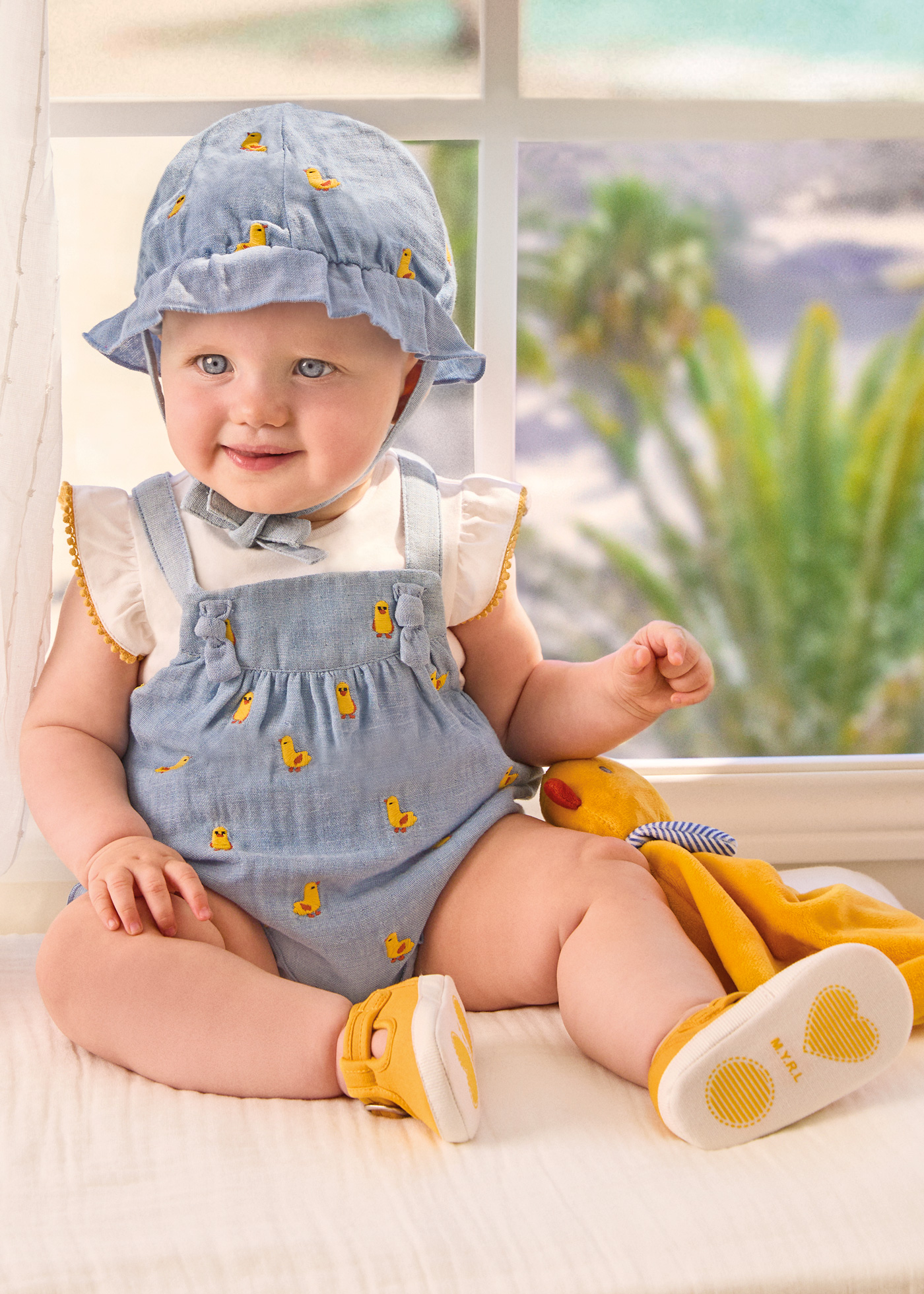 Conjunto de jardineiras Better Cotton Juicy para recém-nascidos, 3 peças