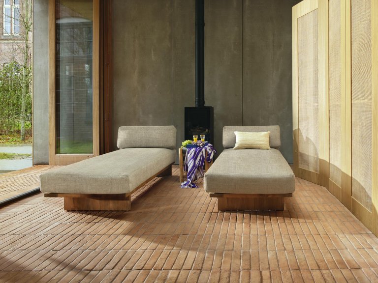 HKliving Outdoor Teak daybed natural
