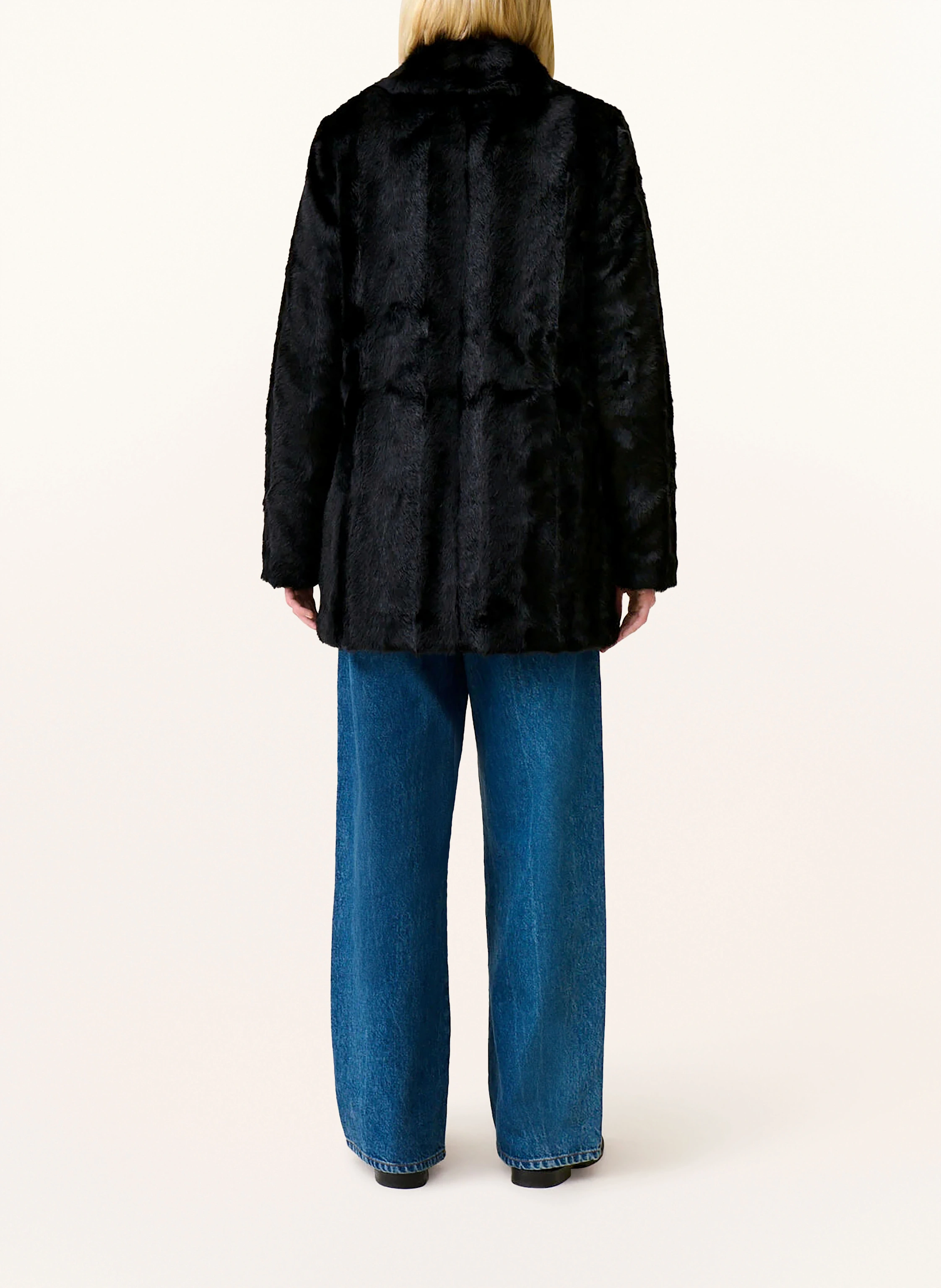 CLAUDIE PIERLOT Kunstfell-Mantel