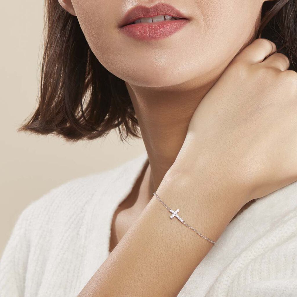 Bracelet Carlie Argent Blanc Oxyde De Zirconium