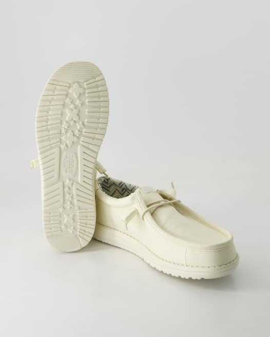 Hey Dude Wally Stretch Sneaker in Beige