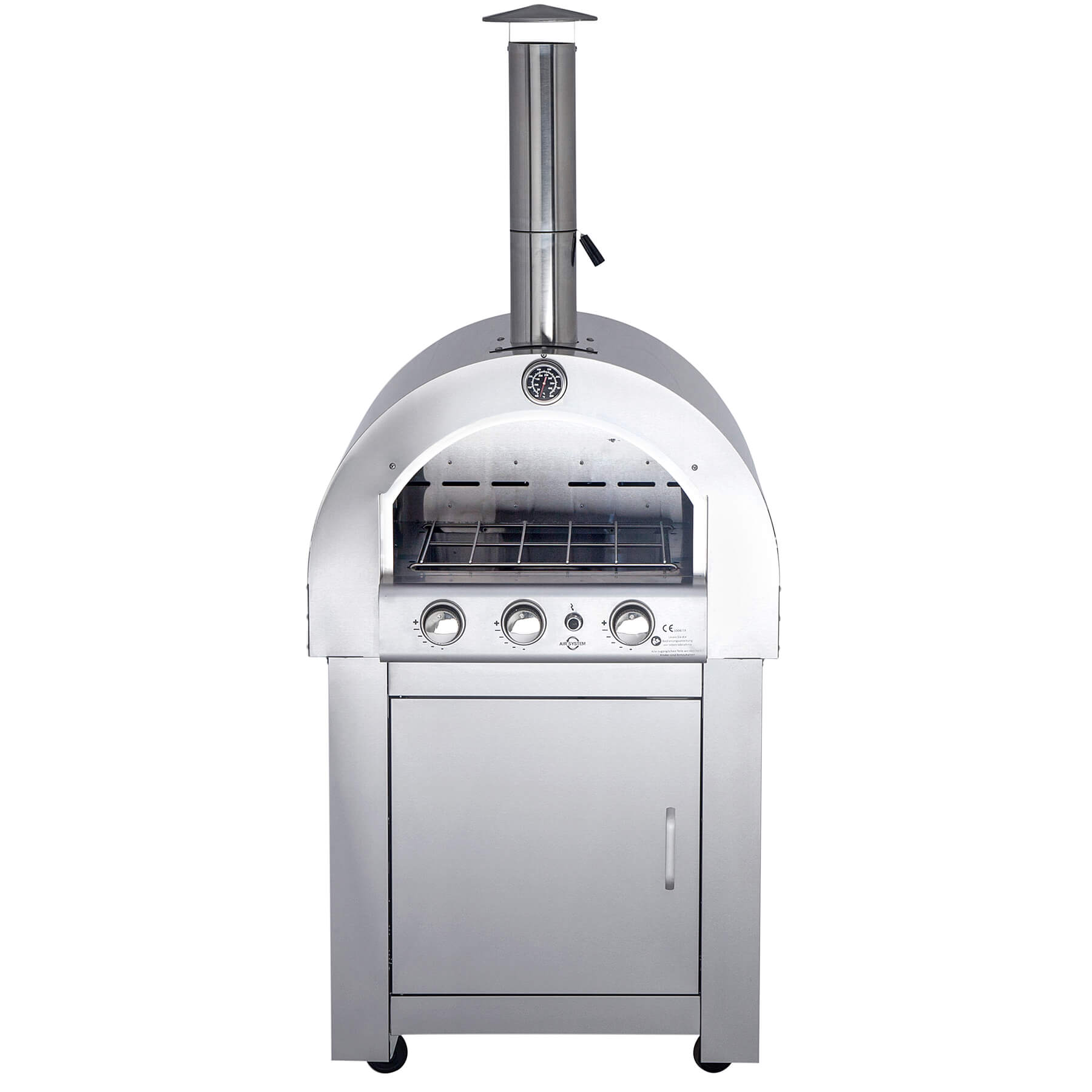Profi Gastro Pizzaofen 80x85x185 cm, 12,6 kW, mit Air System, inkl. Zubehör
