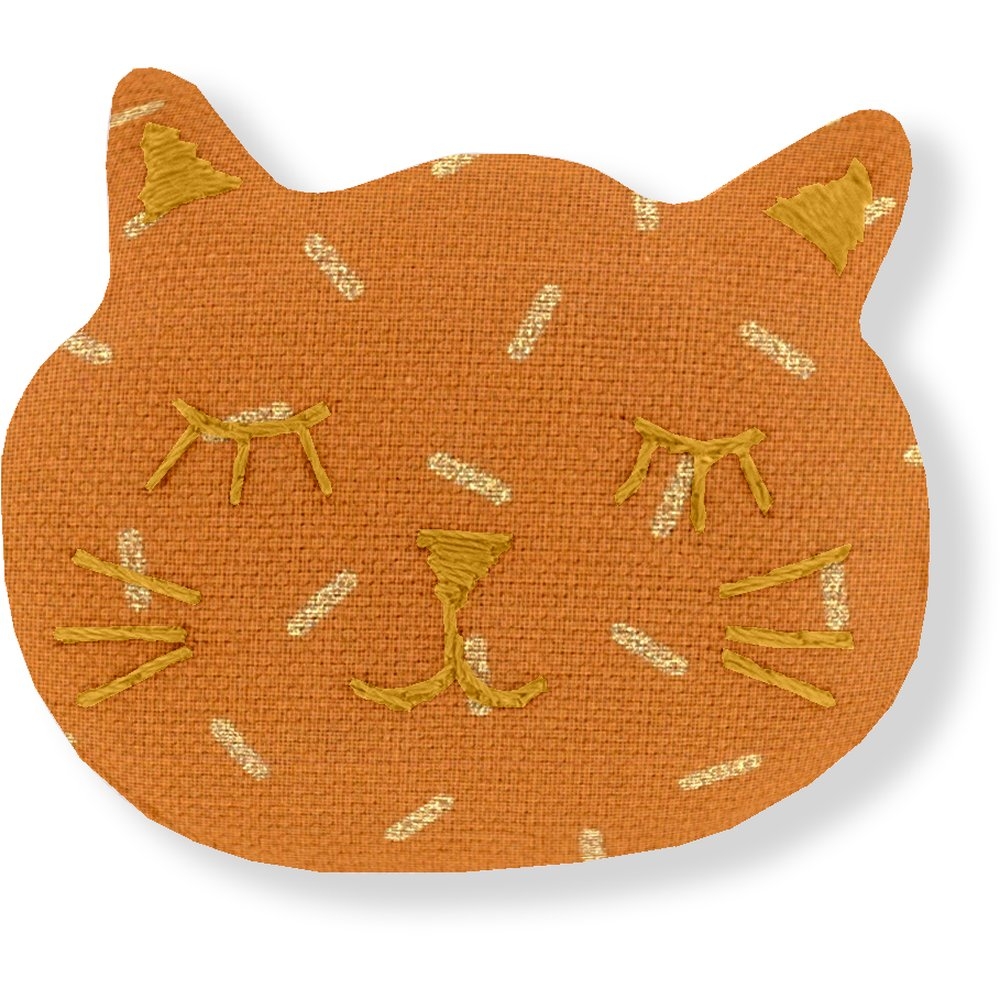 Barrette Miaou Paille Dorée Caramel
