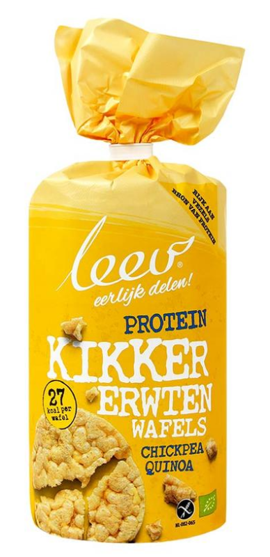 Leev Kikkererwten Wafels Glutenvrij Bio 100g