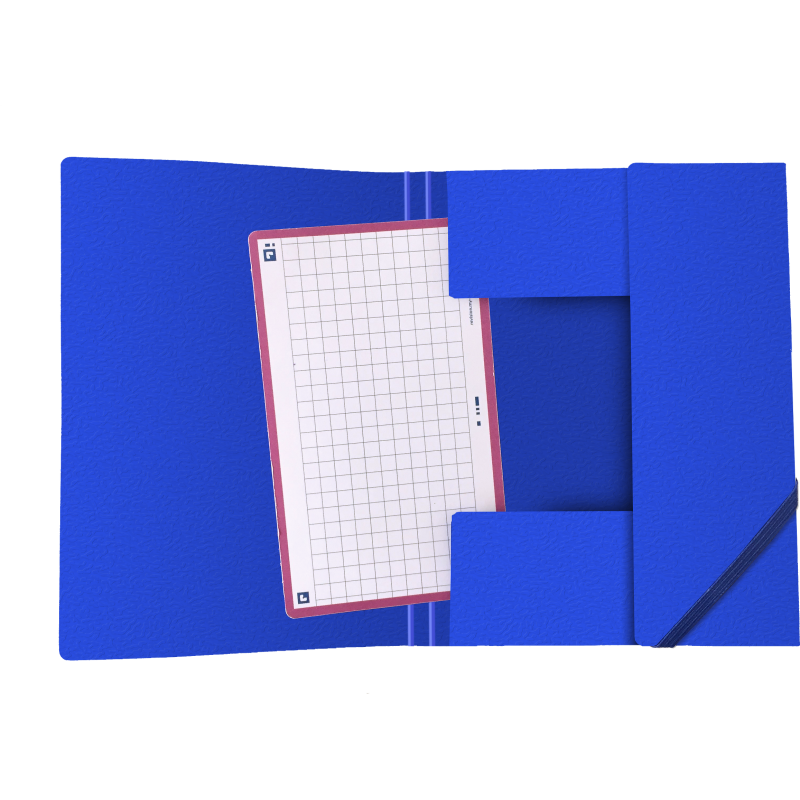 Chemise Elast 3Rab. Oxford Eurofolio+ A6 Assorti Pav