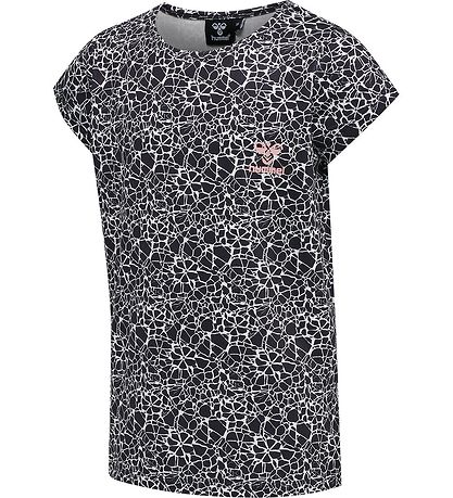 Hummel T-Shirt - hmlNanna - Schwarz/Weiß