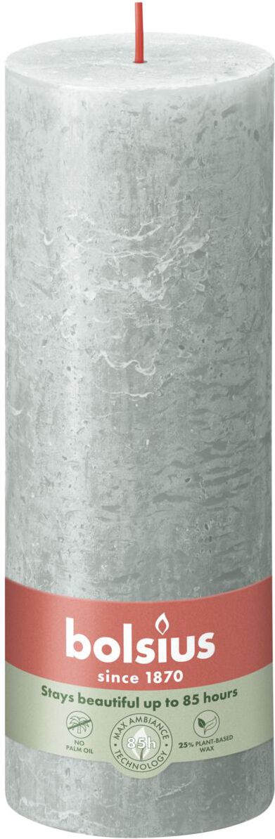 Bolsius stompkaars Rustiek Shine groen 85 uur D 6,8 H 19 cm