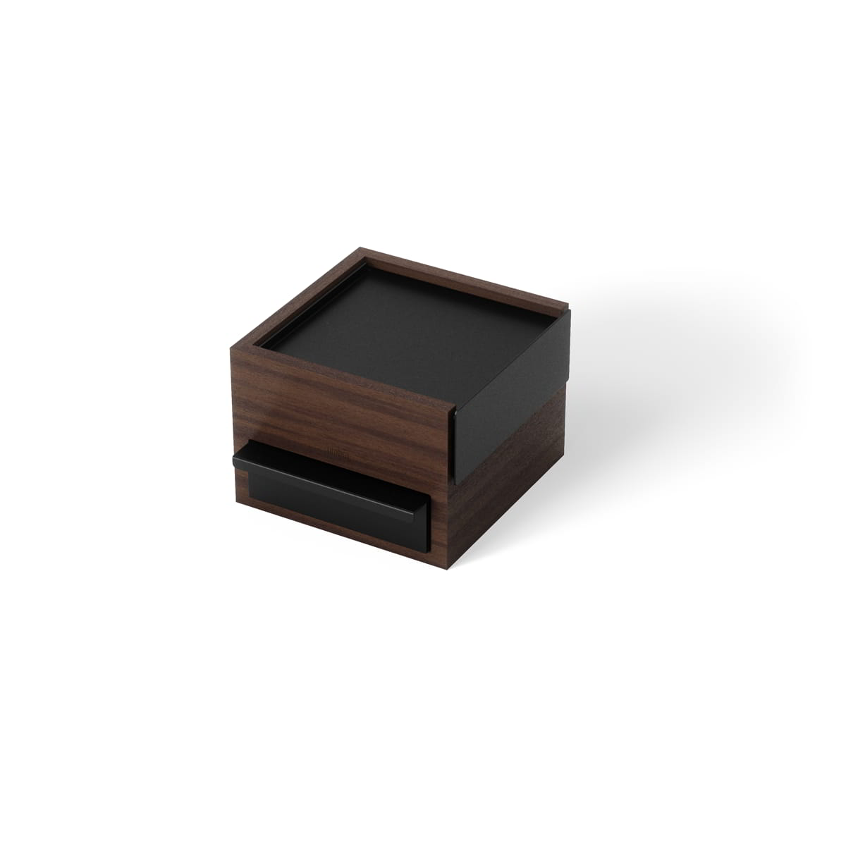 Juwelenbox Stowit zwart walnoot hout S