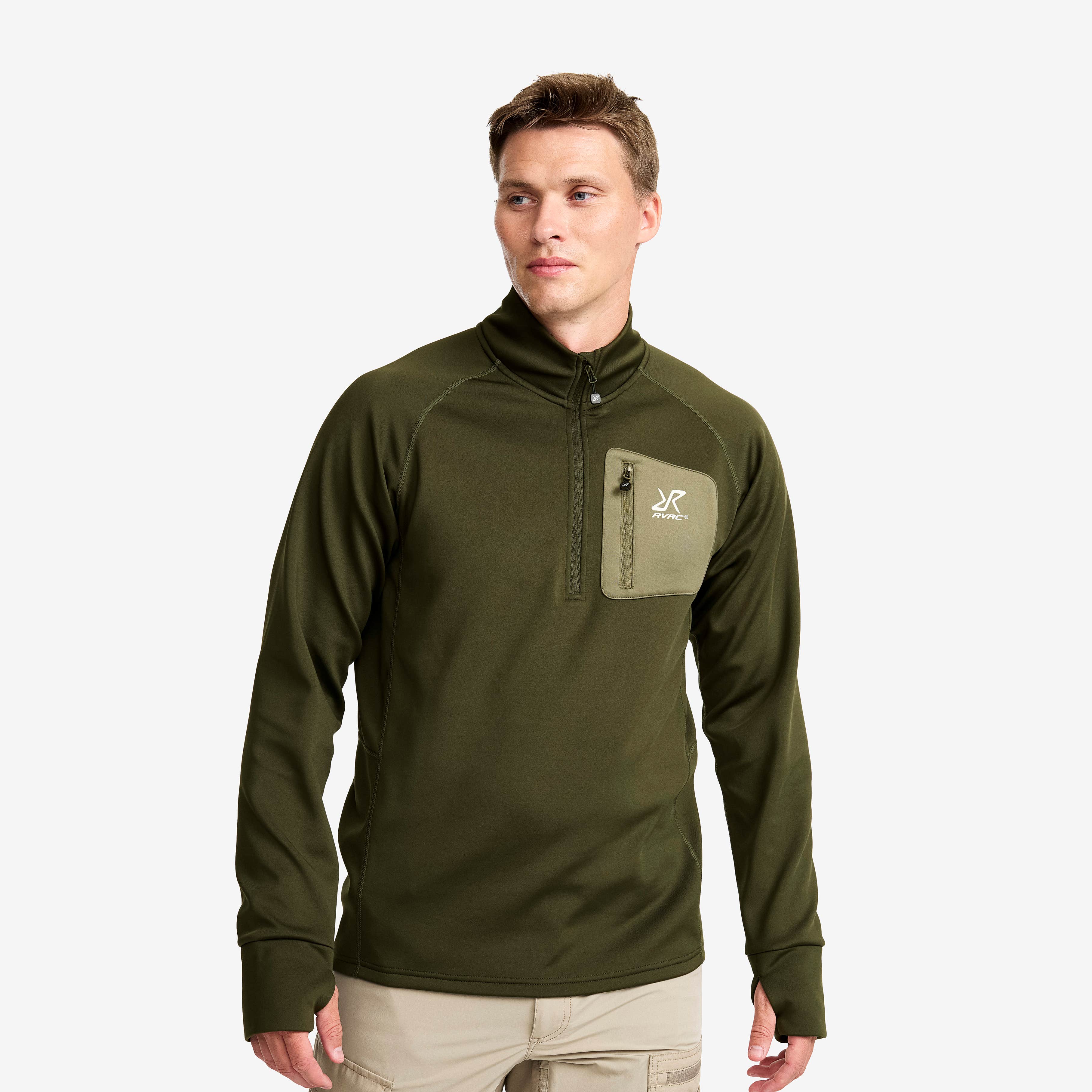 Evolution Half-zip Stretch Fleece Herre Forest Night