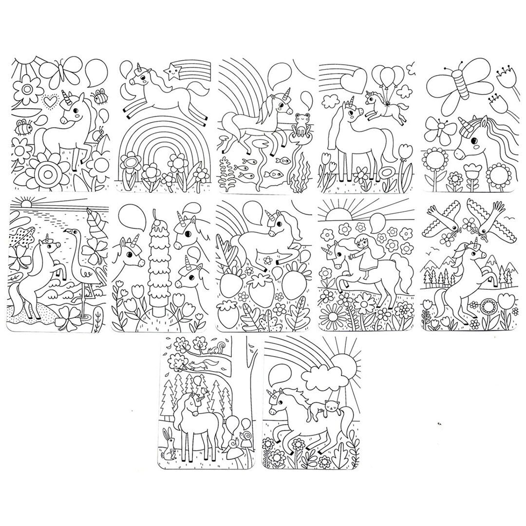 Ooly kleurplaten undercover art - unicorn friends