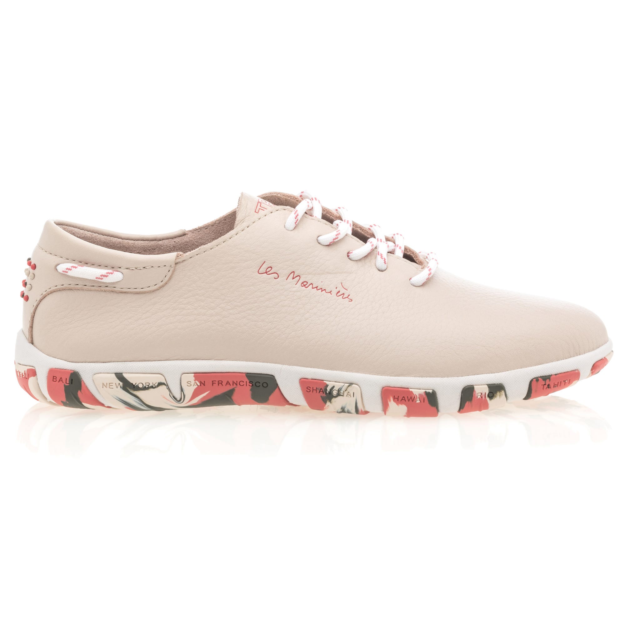 Baskets basses Femme en cuir neutre