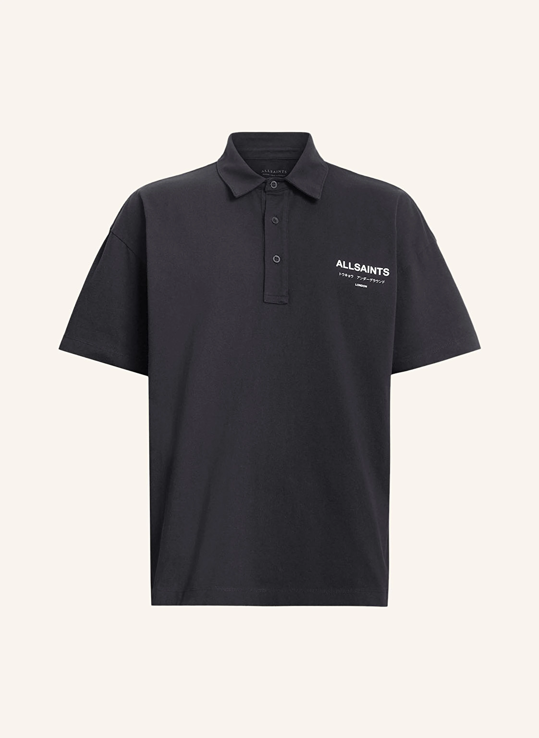 ALLSAINTS Piqué-Poloshirt UNDERGROUND Relaxed Fit
