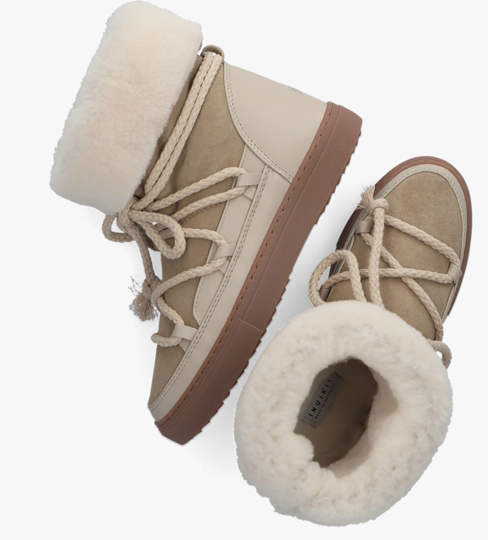 INUIKII taupe inuikii vachtlaarzen classic high laced
