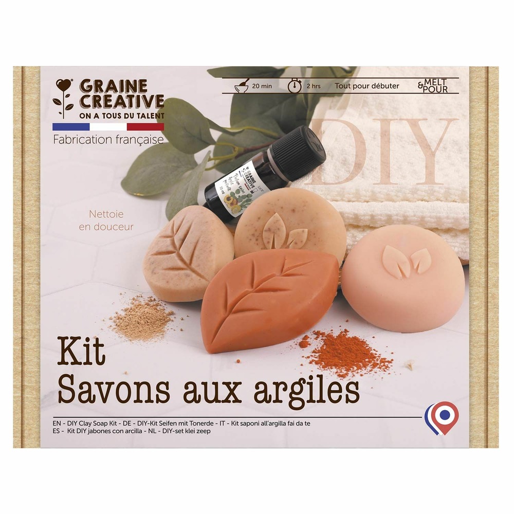 Coffret diy savons aux argiles