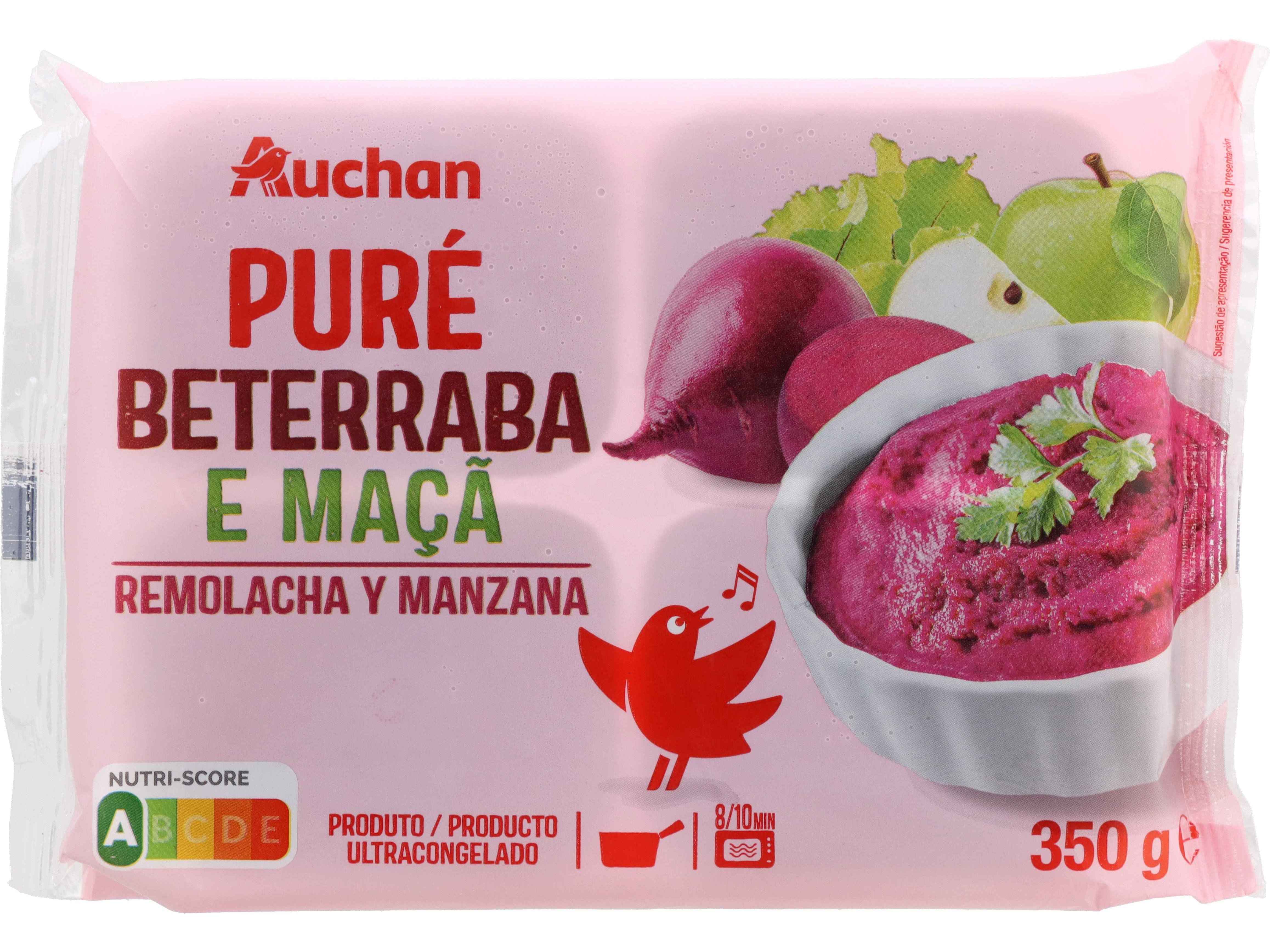 PURÉ DE BETERRABA E MAÇÃ AUCHAN 350G