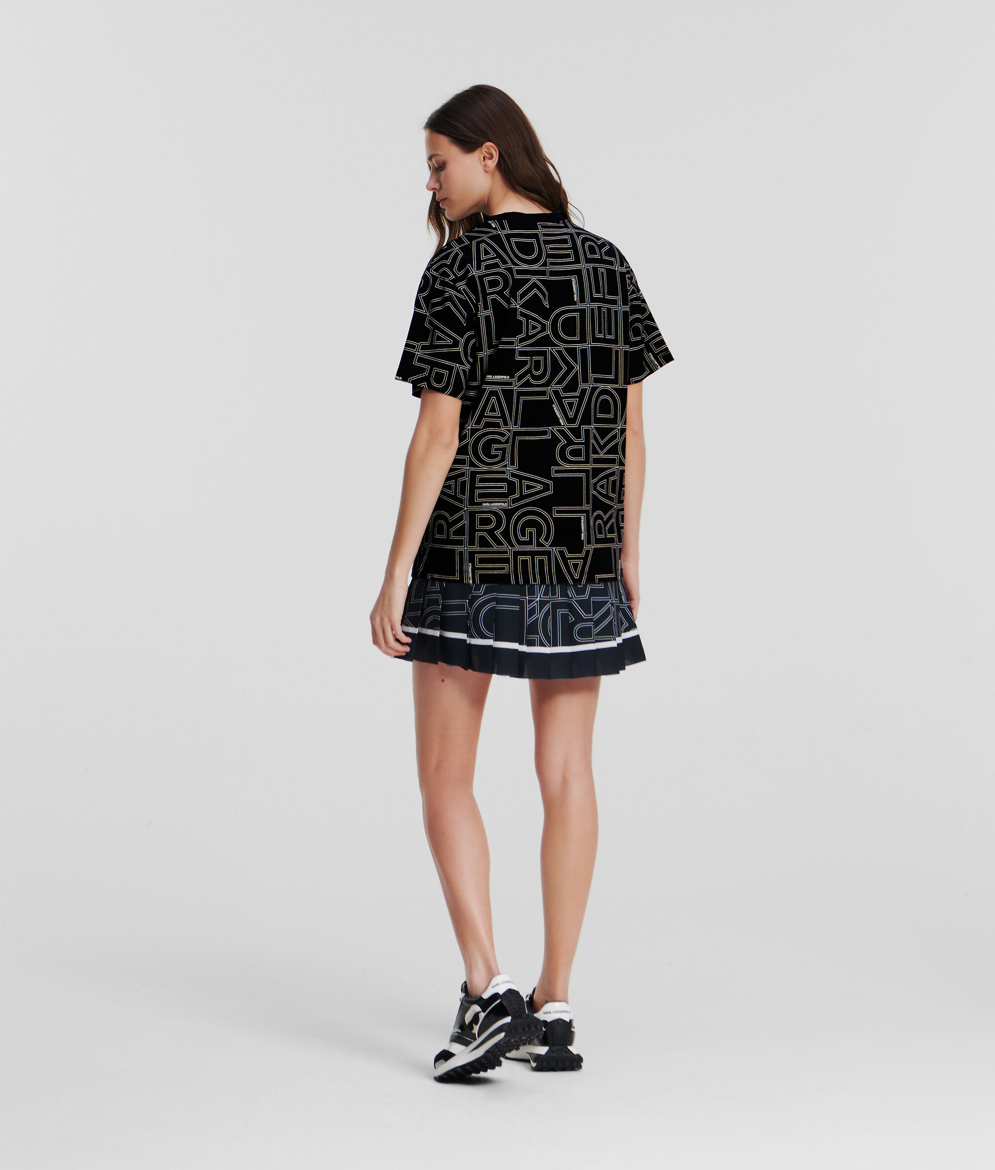 T-SHIRT AVEC LOGO KARL FAÇON ALL-OVER