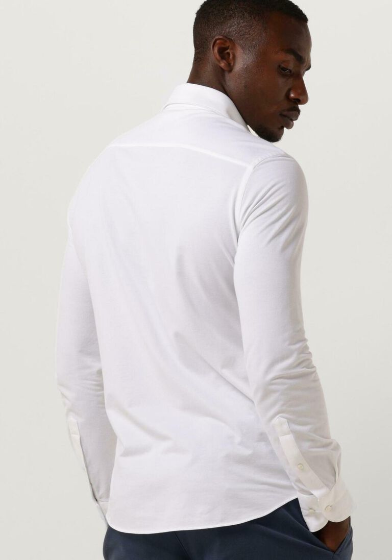 PROFUOMO witte profuomo casual overhemd japanese knitted