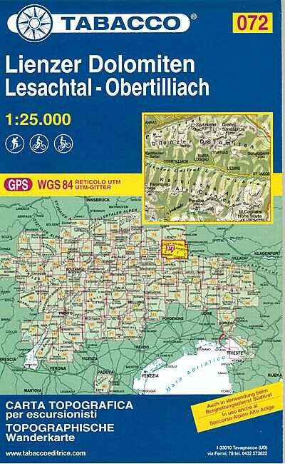 TABACCO - 72 LIENZER DOLOMITEN 1 25 000