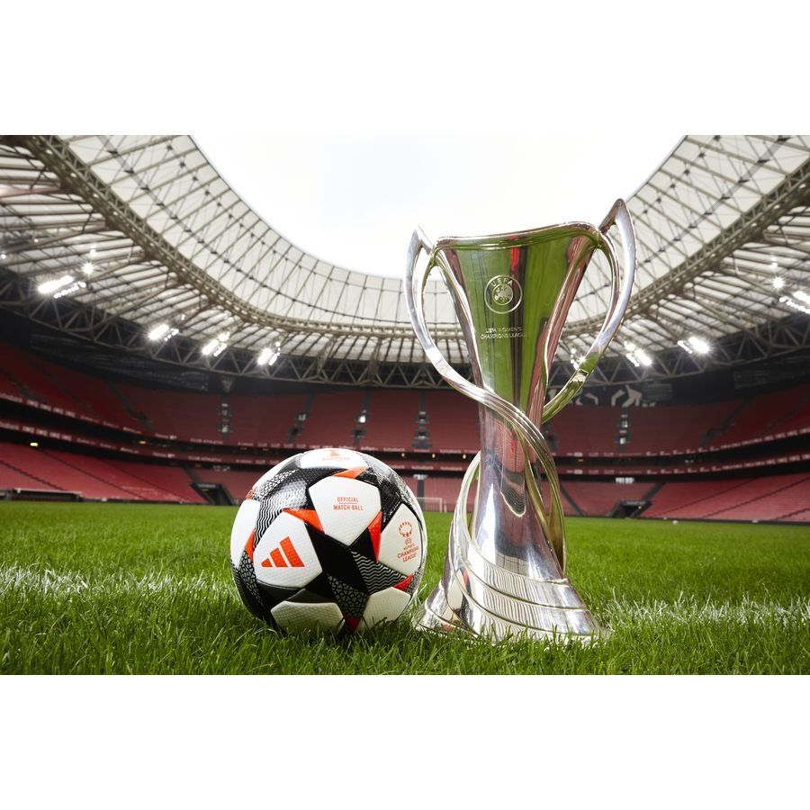 adidas Ballon Champions League Bilbao 2024 Pro Ballon de Match Femme - Blanc/Noir/Rouge