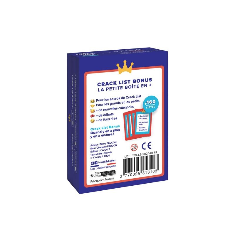 Crack List + : Bonus  1