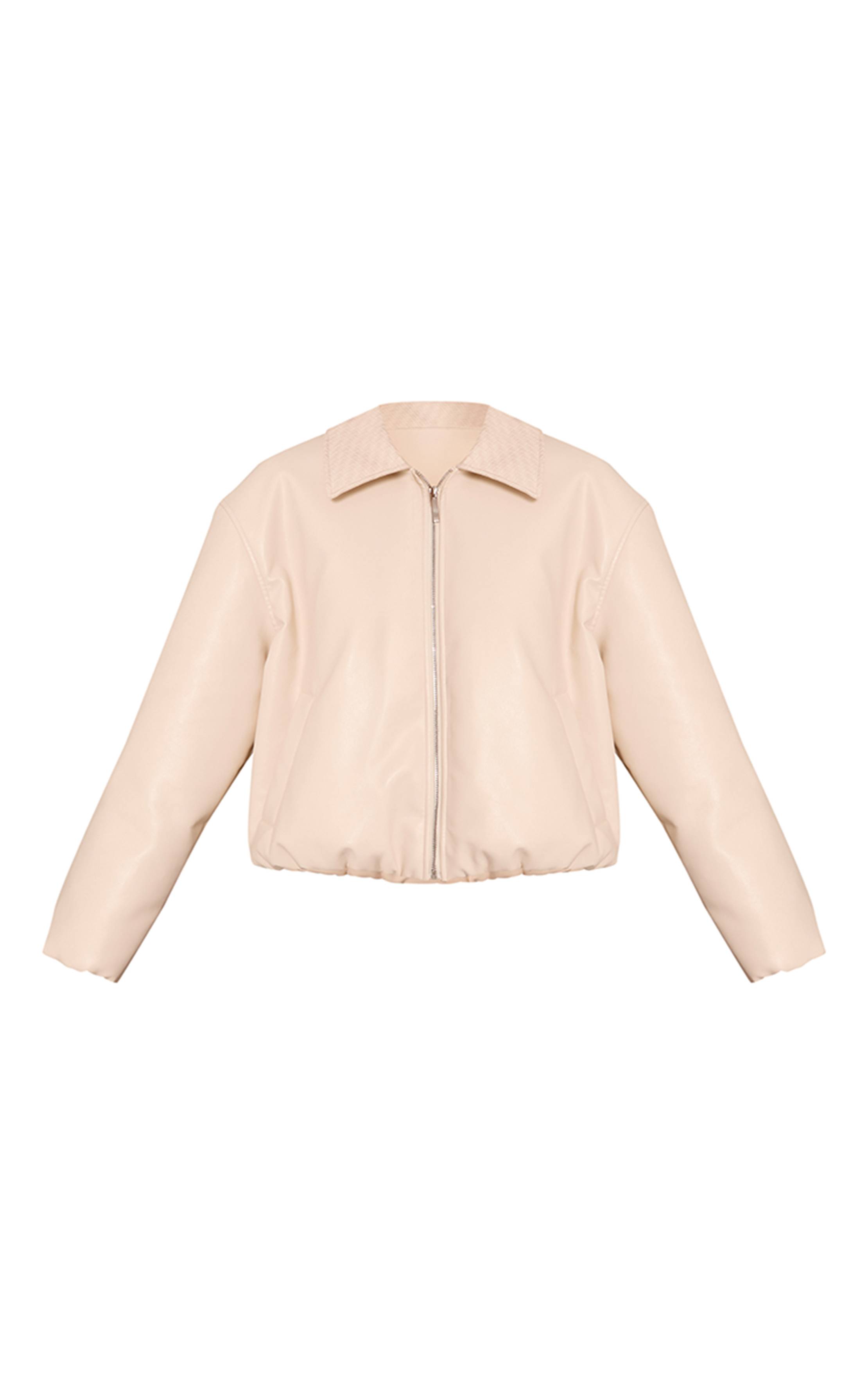 Butter Yellow Bomber En Synthétique À Col Matelassé