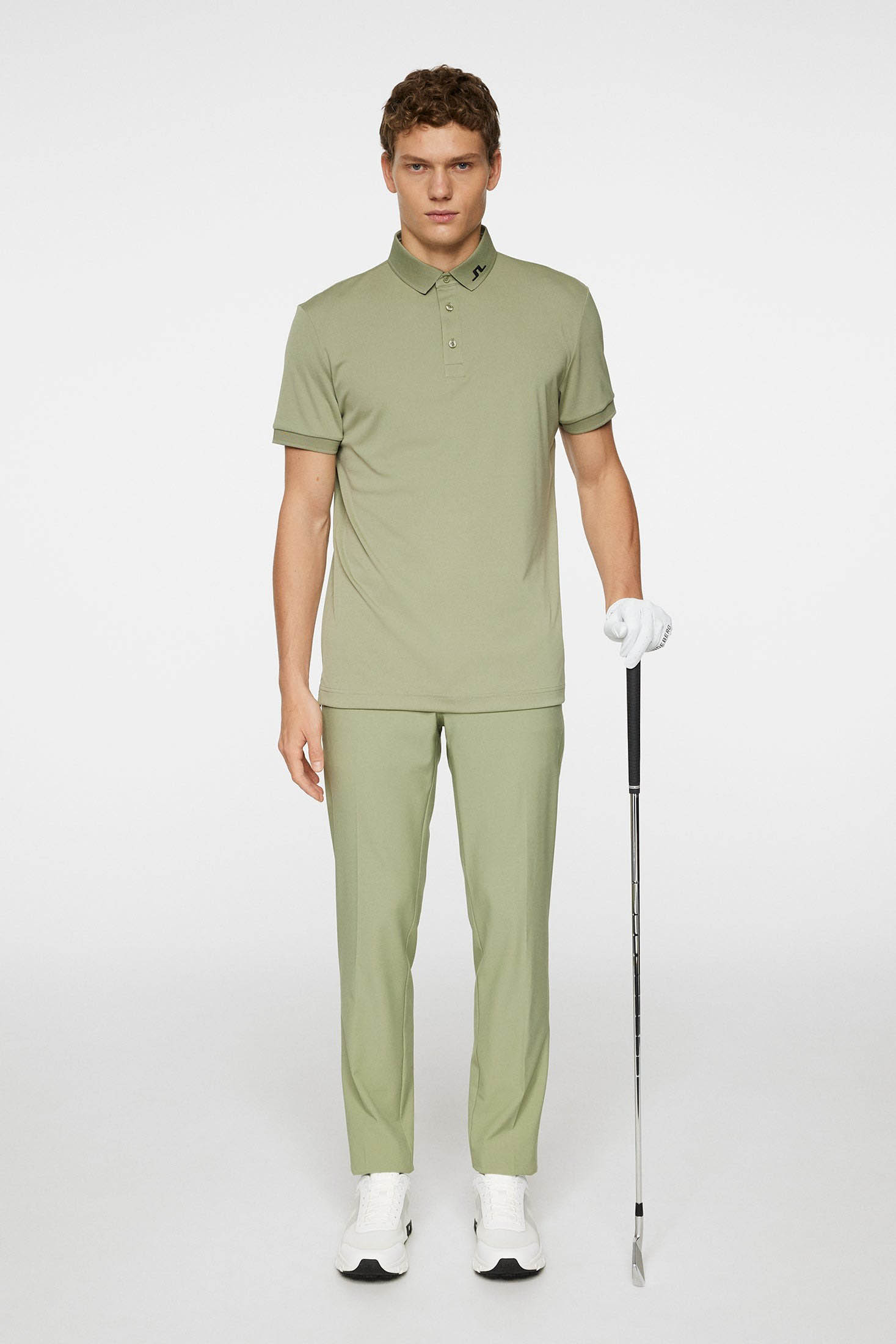 KV Print Polo Herre Tour Geo Olive S