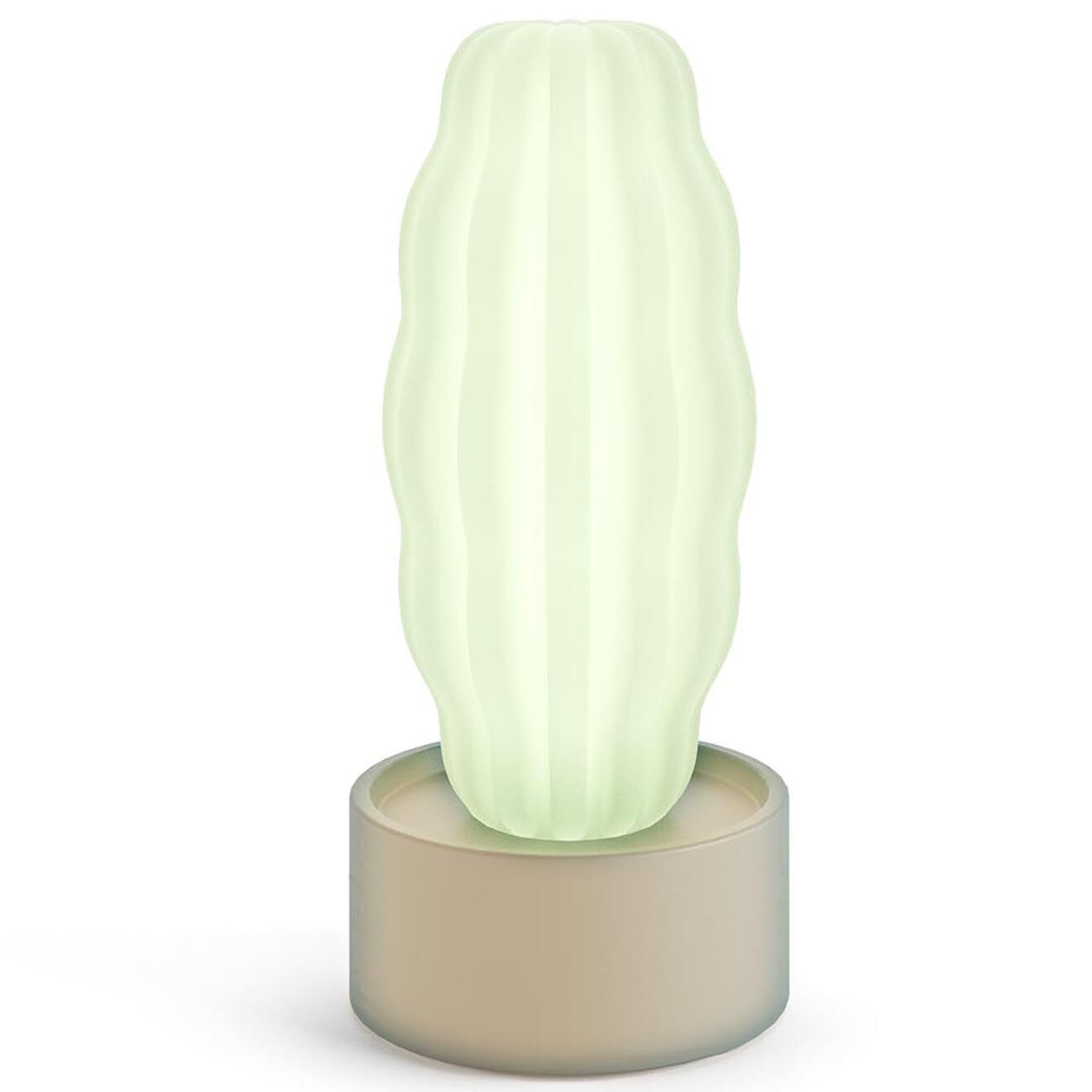 Serralunga Long Cactus lumineux Design par Alessandra Baldereschi taupe - 27.5x61.5x27.5 cm