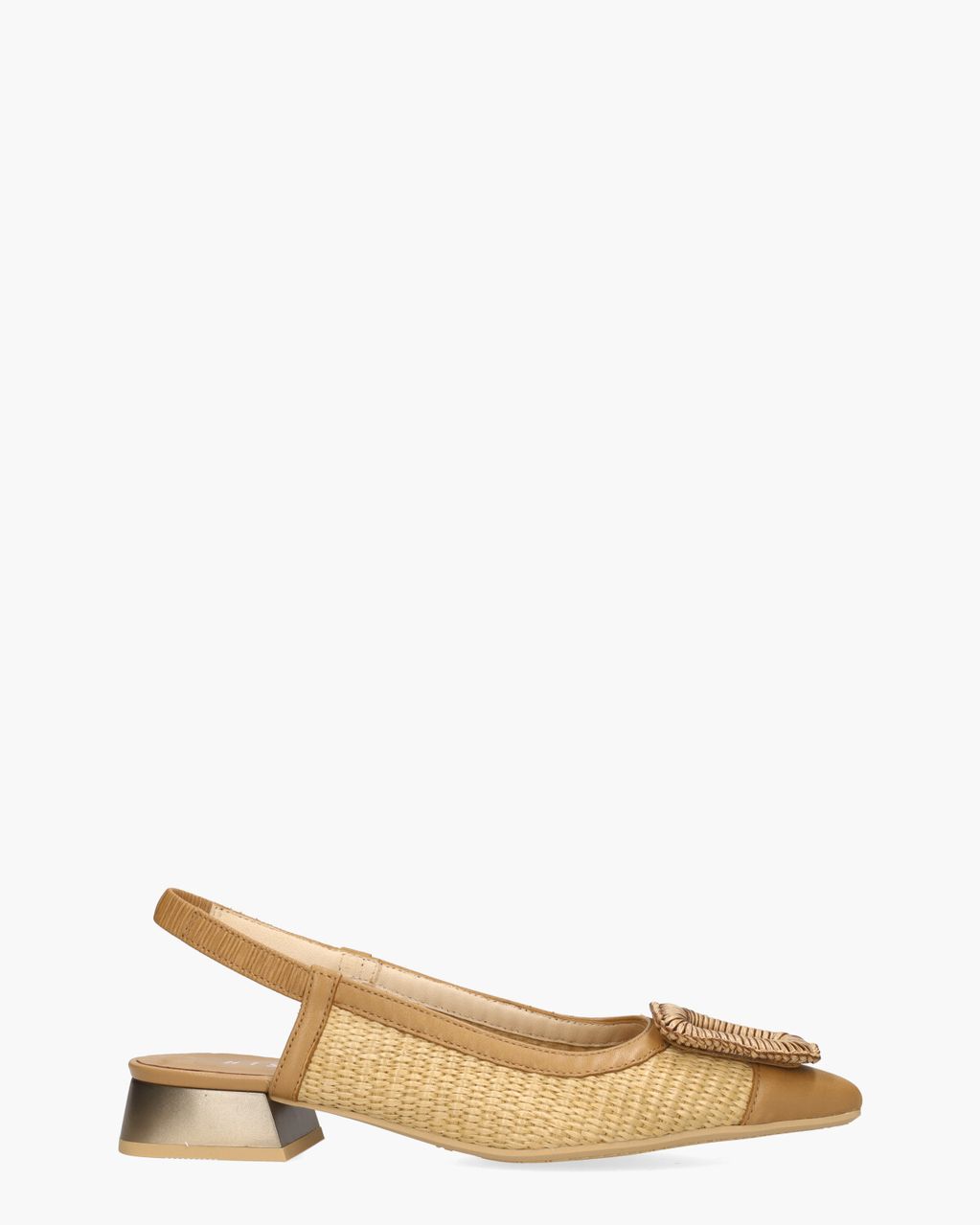 Hispanitas RHV254046 Naturel/Cognac Dames Slingbackpumps