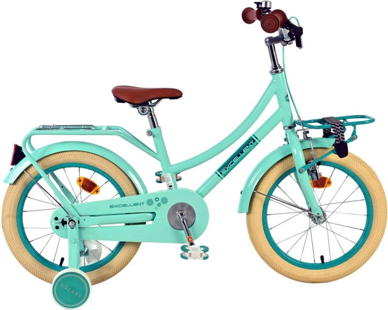 Volare - Excellent - Kinderfiets - Groen - 16 inch - 95% afgemonteerd