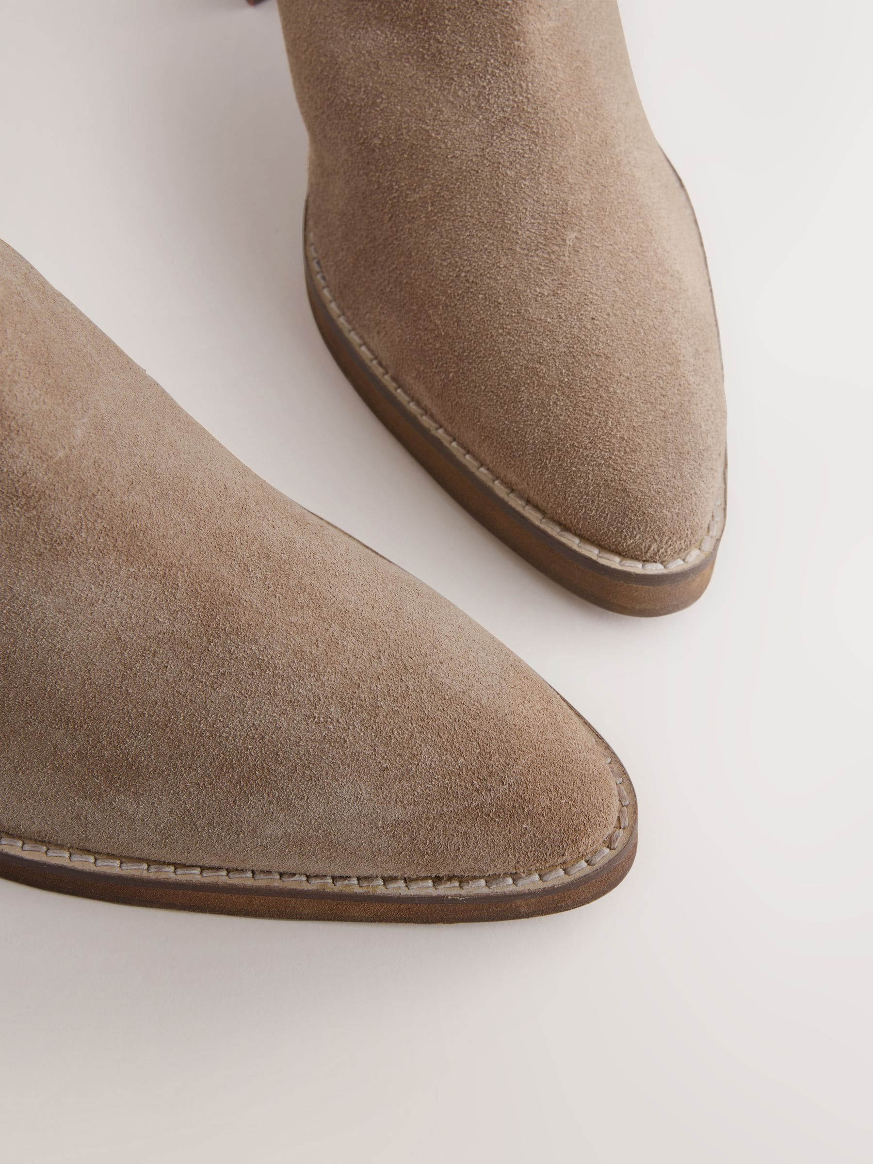 Taupe Brown Suede - Forever Comfort® Slouchy Knee High Block Heeled Boots