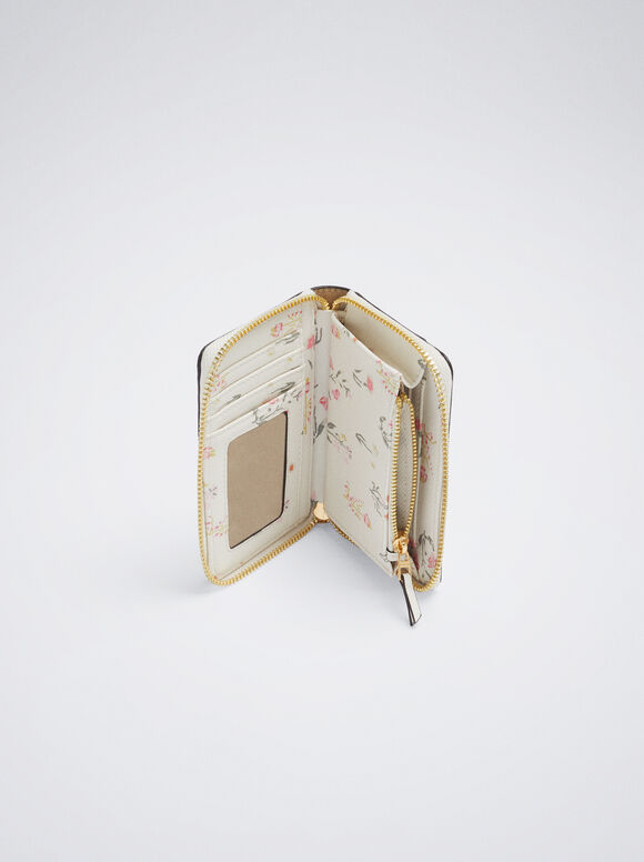 Bolsa com estampa floral - Off-White