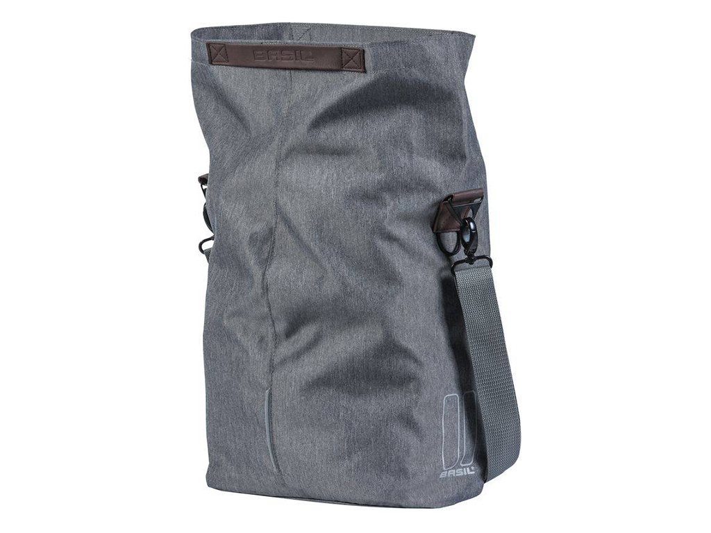 Basil City Shopper fietstas - Grey Melee