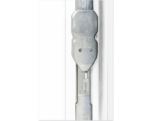 ARON Ternum aluminium raam RAL 9016 verkeerswit, 2-vleugelig (kiep-draai) met beweegbare tussenstijl, 1300x900 mm, DIN links