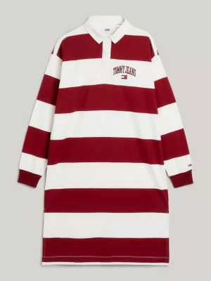 Vestido de rugby com listras e blocos de cores adaptáveis
