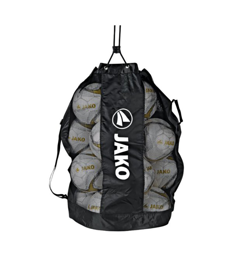 JAKO Ballsack für 20 Bälle Schwarz Weiss F08