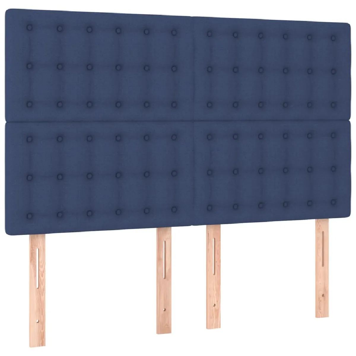 vidaXL Sommier à lattes avec matelas 140x200 cm - Bleu