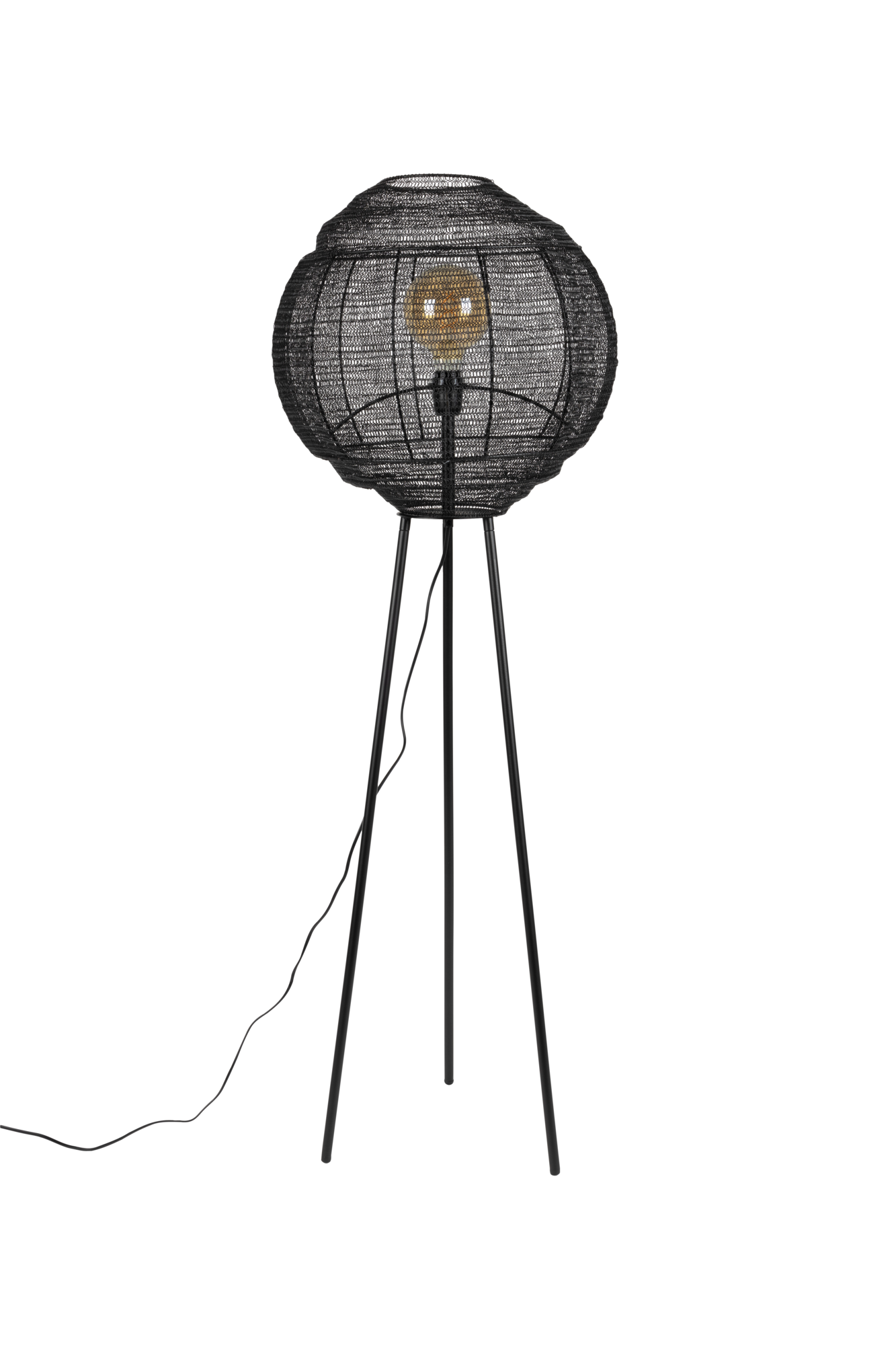 Dutchbone vloerlamp Meezan Dutchbone Meezan Vloerlamp - Zwart
