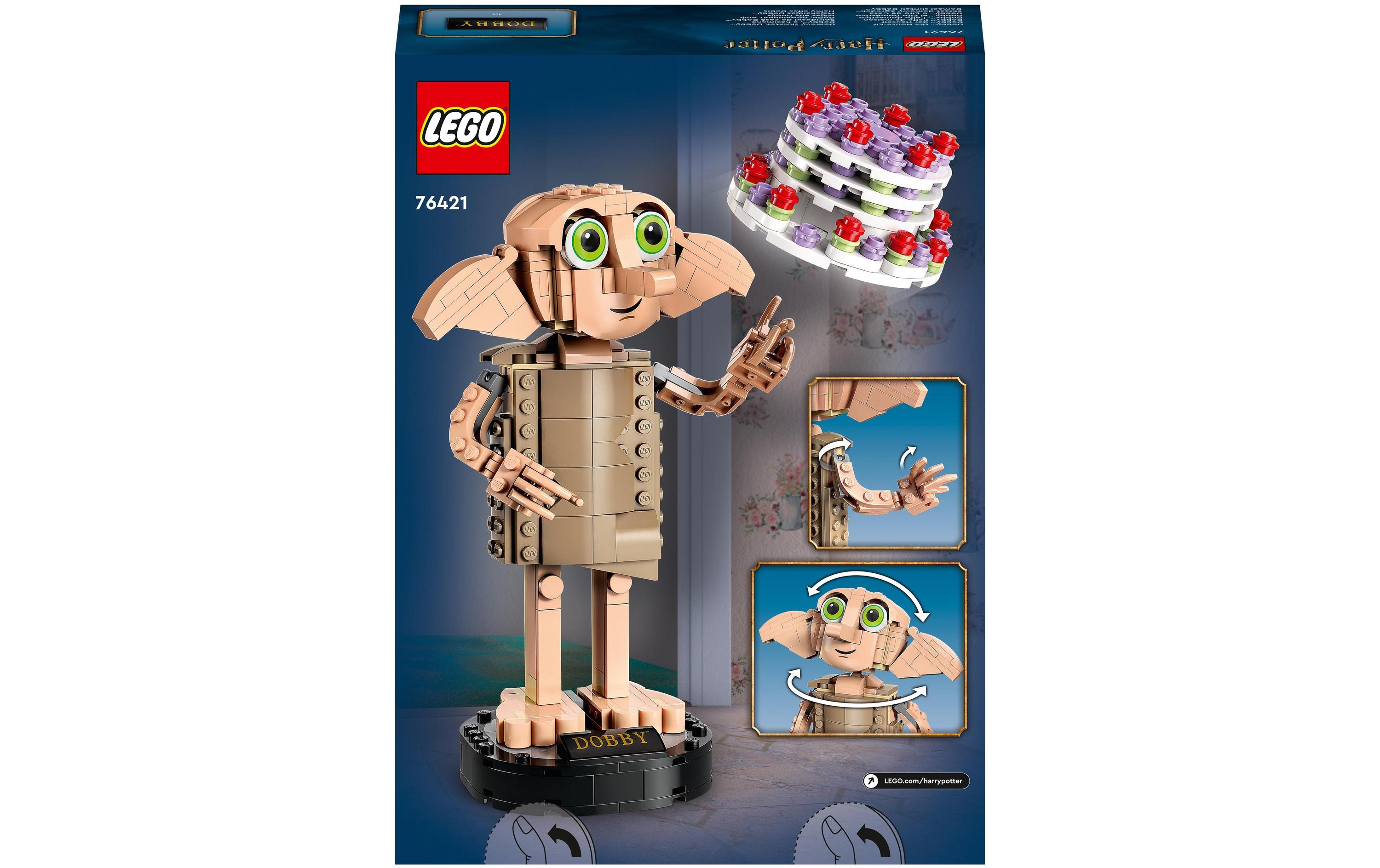 Harry Potter Dobby der Hauself 76421Wizarding World – Modell zum Sammeln, Bauen und Ausstellen