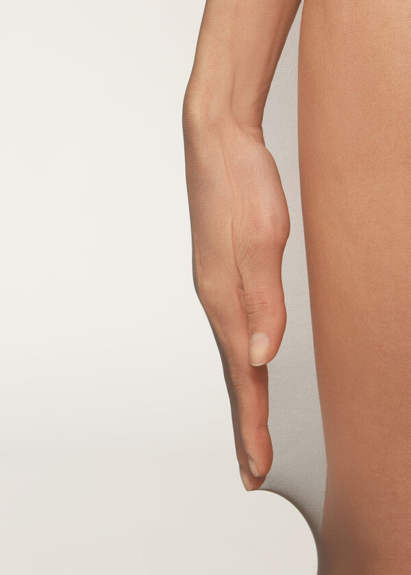 Meia-calça transparente fosca de 20 denier