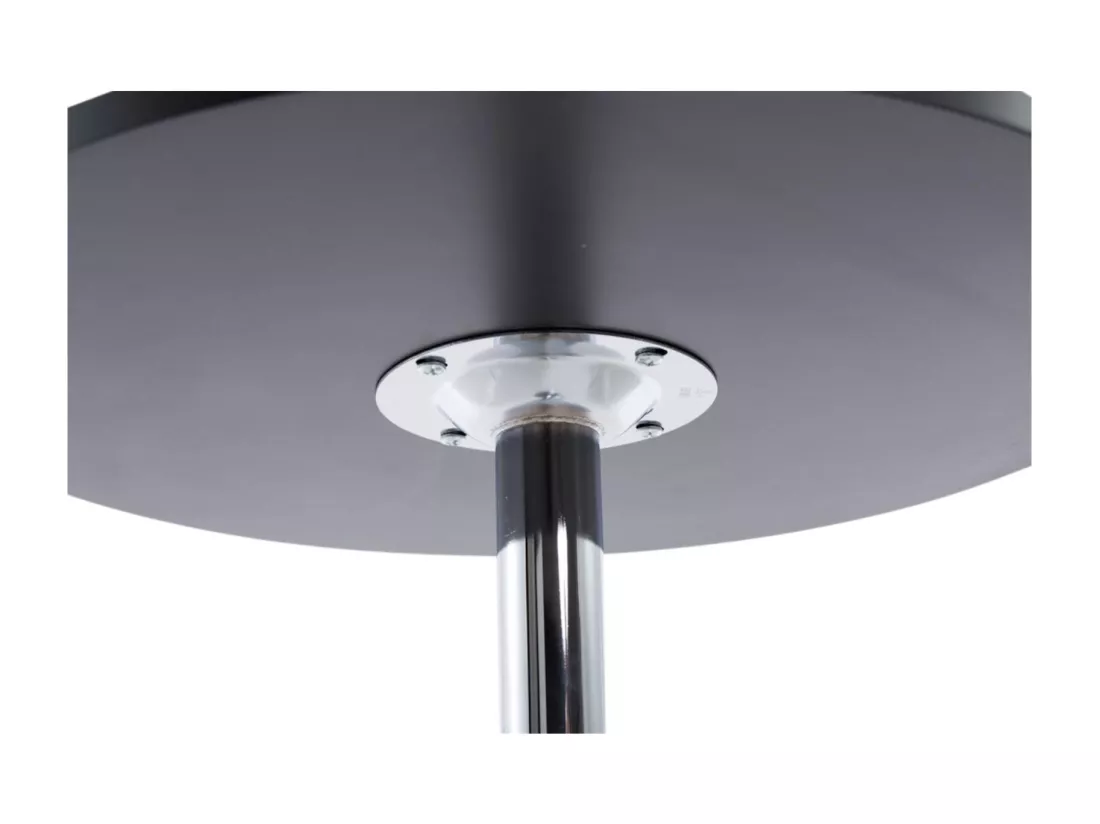 Lot de 2 Table haute de bar - rond Ø 60 cm - Bois - Noir - rund