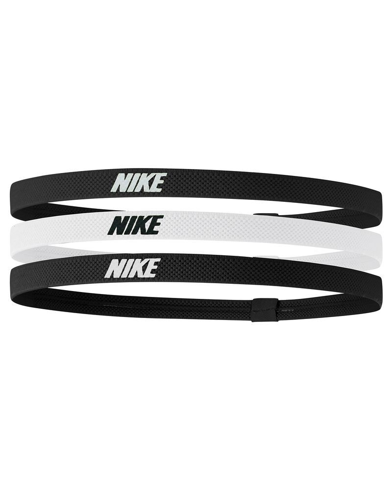 Lot de 3 bandeaux Nike Elastic Noir & Blanc