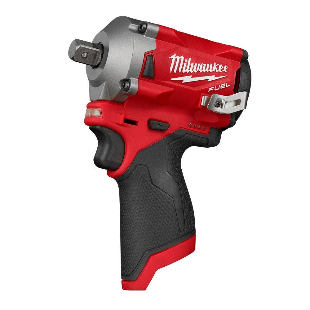 Chave de impacto curta Milwaukee 12V FUEL™ de 1/2