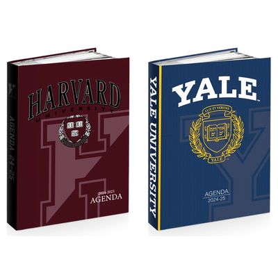 Agenda Harvard ou Yale - 1 jour par page - 12 x 17 cm - 2 modèles au choix - Kid'Abord