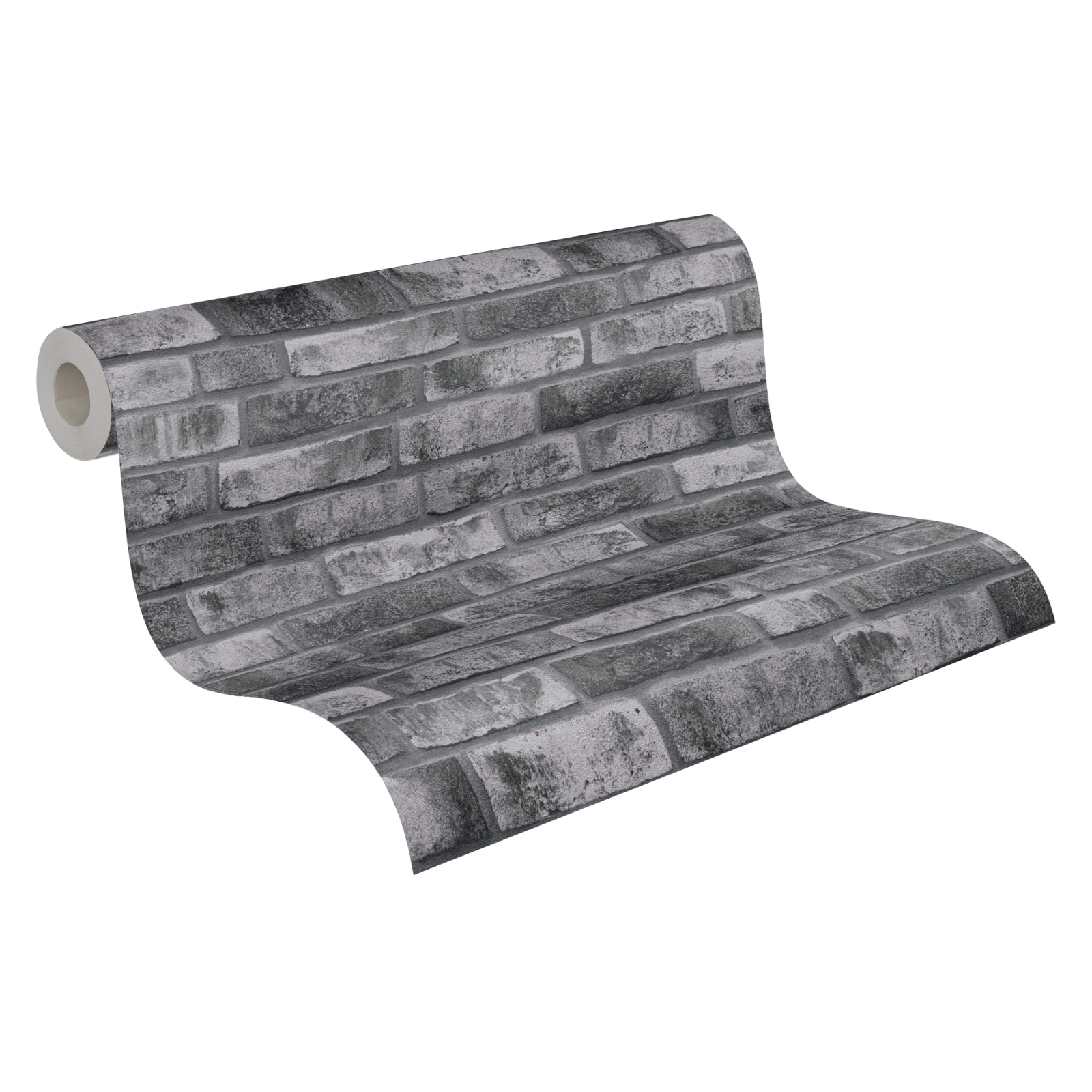 A.S. Creation Vliestapete BRICKS & STONES - grau-anthrazit - Steinoptik - 10 Meter